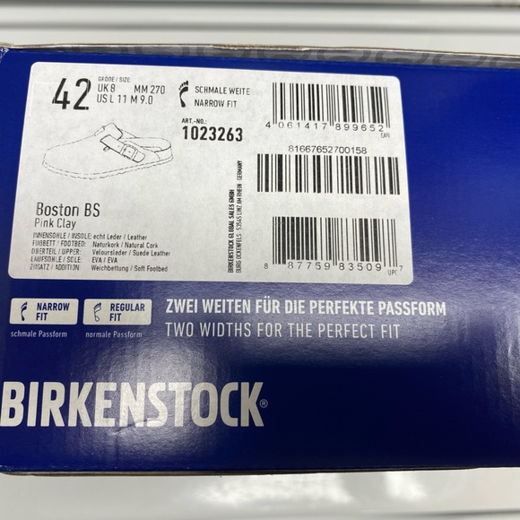 BIrkinstock Boston Clogs pink Size 11 - Picture 5 of 6